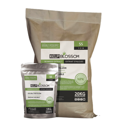 KelpBlossom™ Seaweed Extract Active Plant-based Biostimulant Soluble Fertilizer 1-3-18