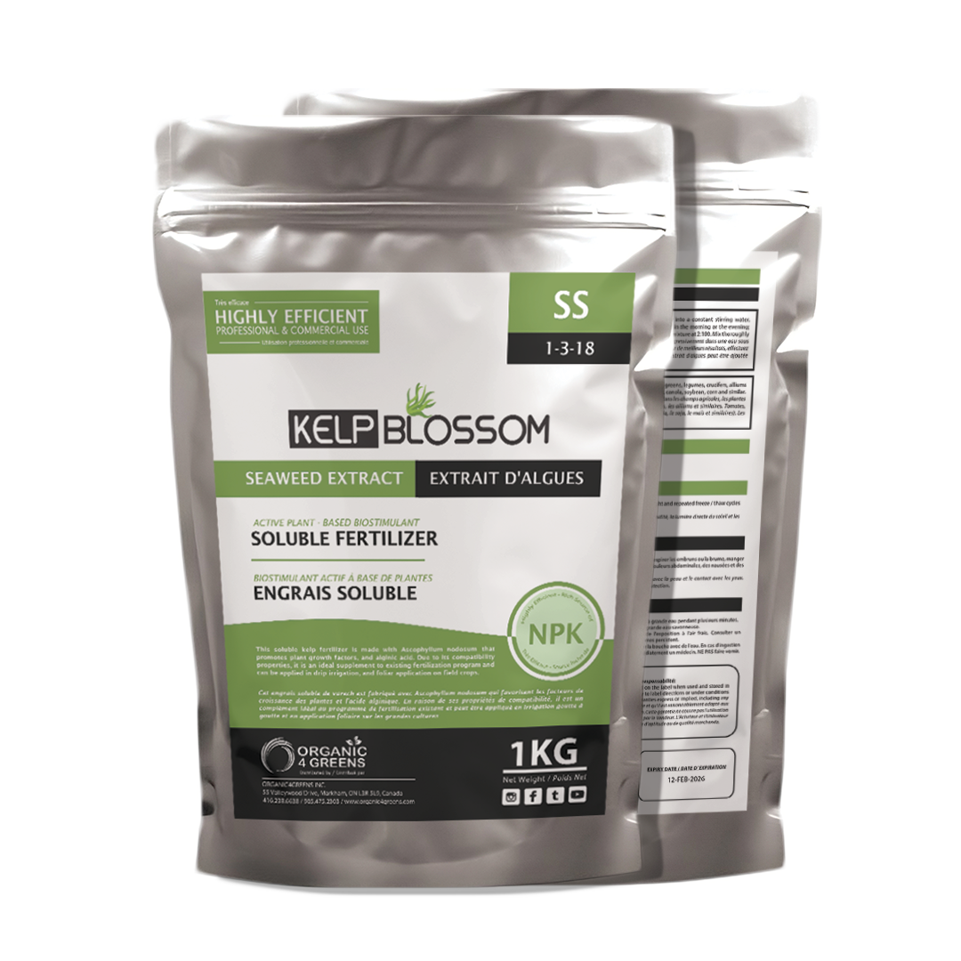 plant based fertilizer KelpBlossom™ Seaweed Extract Active Plant-based Biostimulant Soluble F –  organic4greens